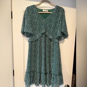Green Floral Dress